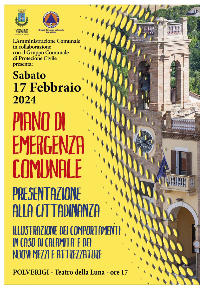 Presentazione del Piano di Emergenza Comunale